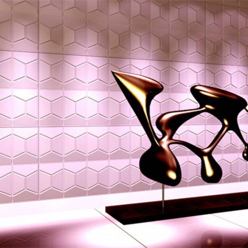 Gạch 3d ốp tường trang trí chống thấm màu trắng - Daisan Store