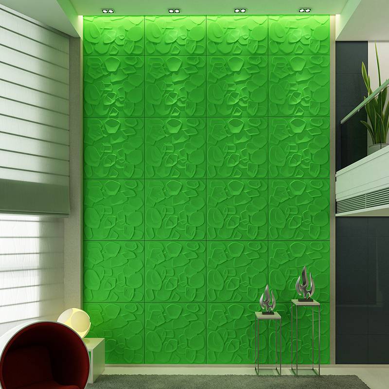 Gạch 3d ốp tường trang trí chống thấm màu trắng - Daisan Store
