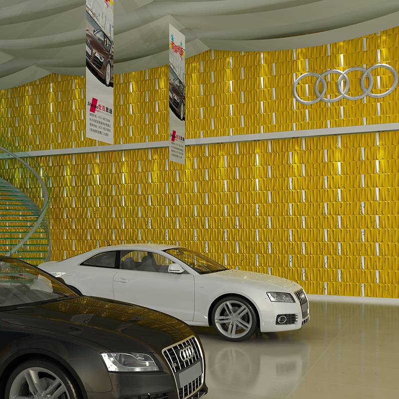 Gạch 3d ốp tường trang trí chống thấm màu vàng - Daisan Store
