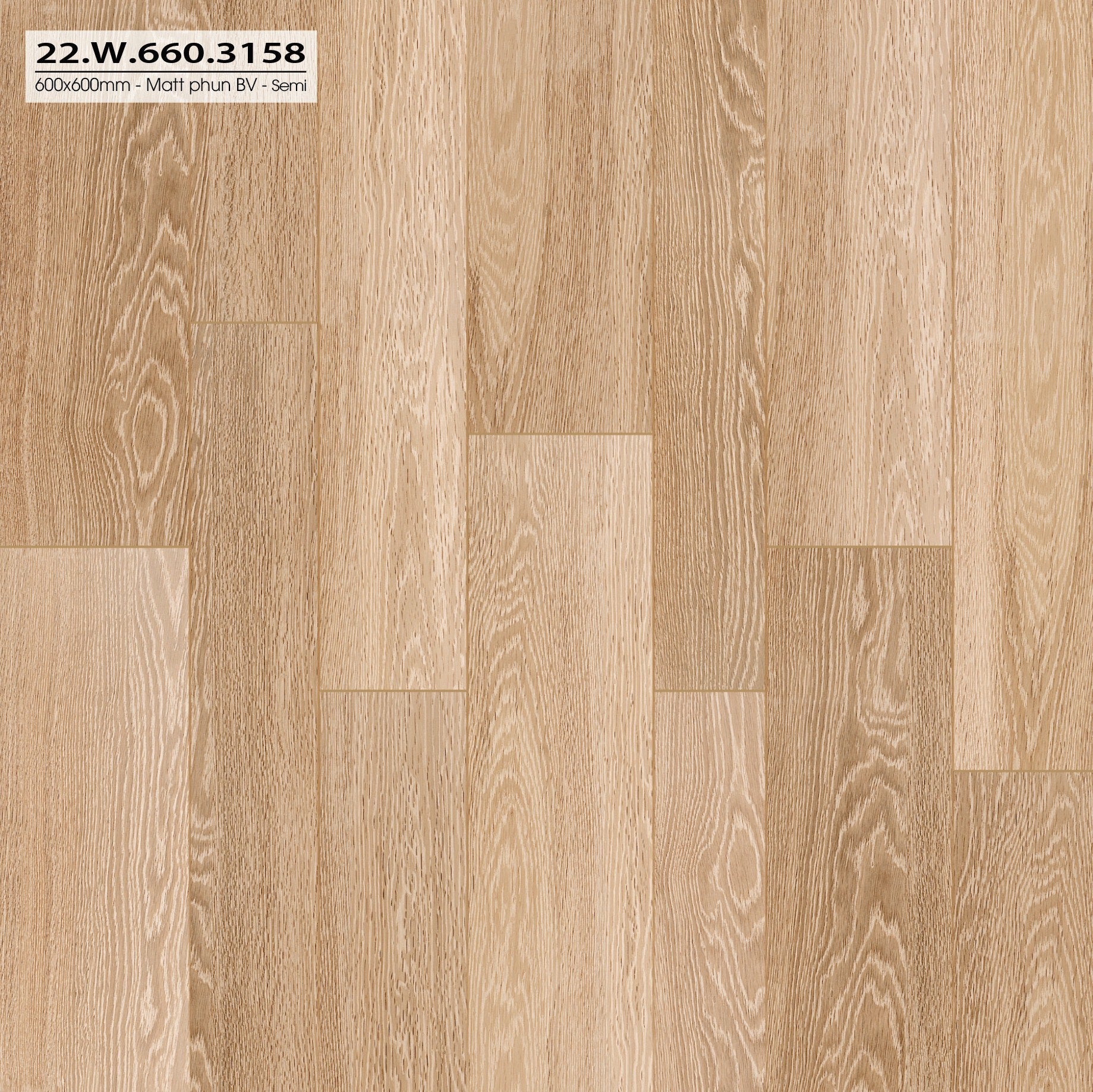 Gạch 600x600mm matt xương đá 22W660.3158 - Daisan Store