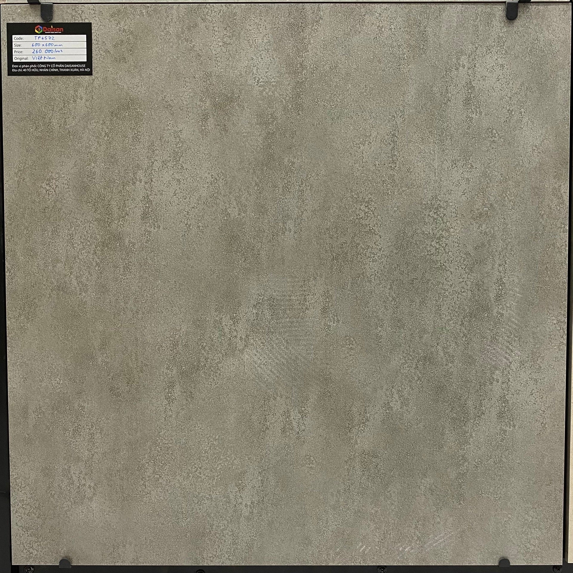 Gạch 600x600mm Men Matt Vân Xi Măng TP6572 - Daisan Store