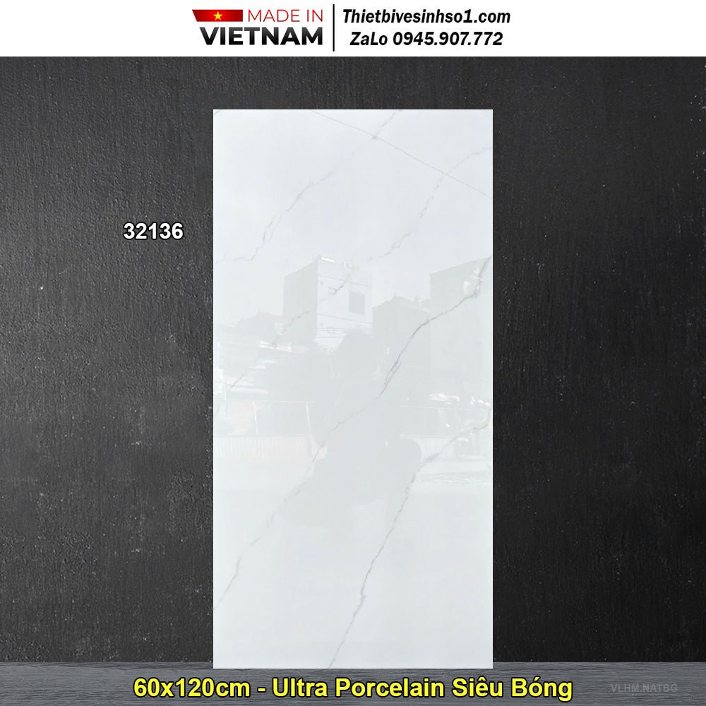 Gạch 60x120 Hoàn Mỹ Perfetto 32136 Trắng Khói - Daisan Store