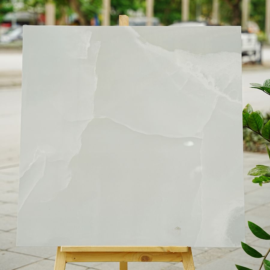 Gạch Ấn Độ KT 800x800mm Mercury onyx grey - Daisan Store