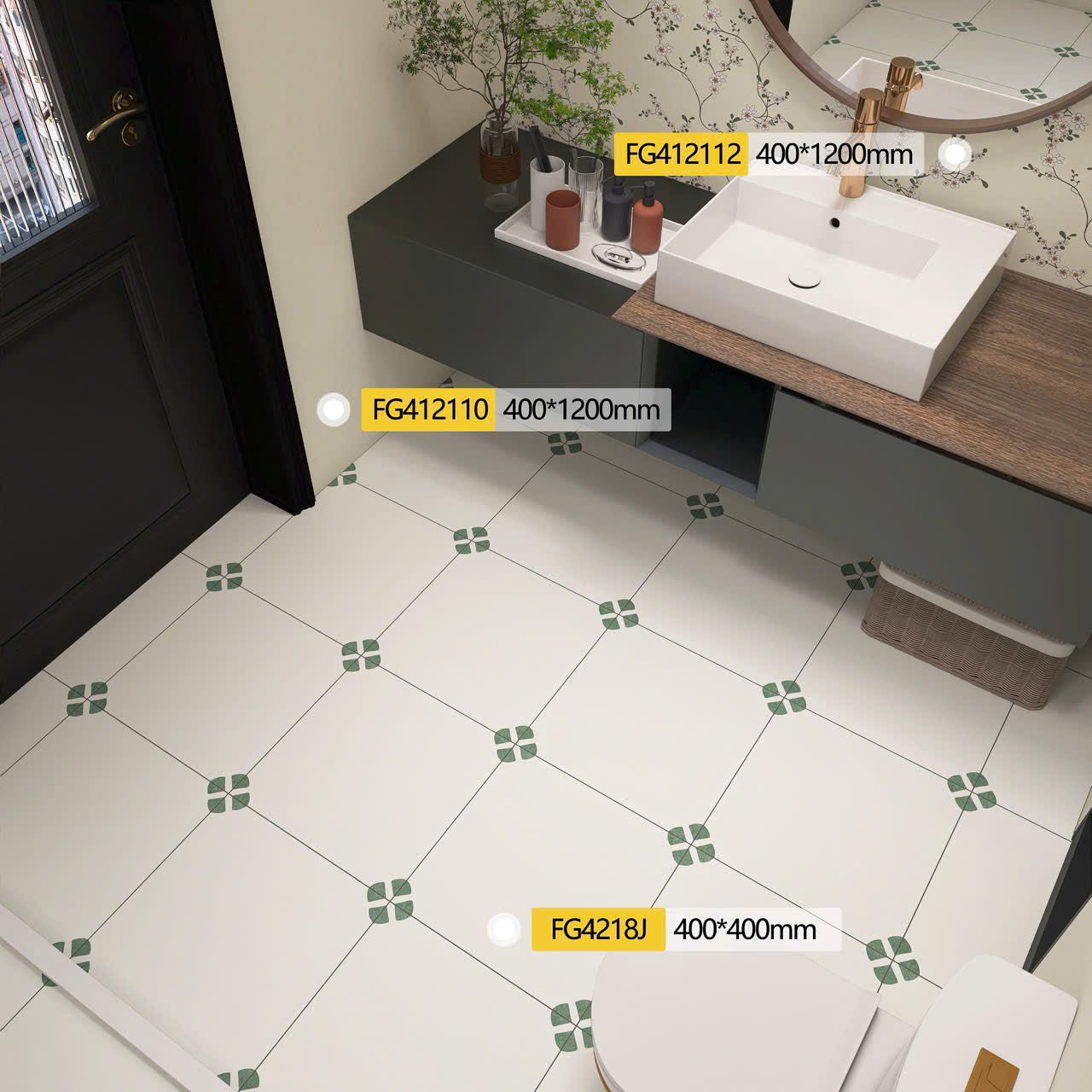 Gạch Bông KT 400x400 mã FG4218J - Daisan Store