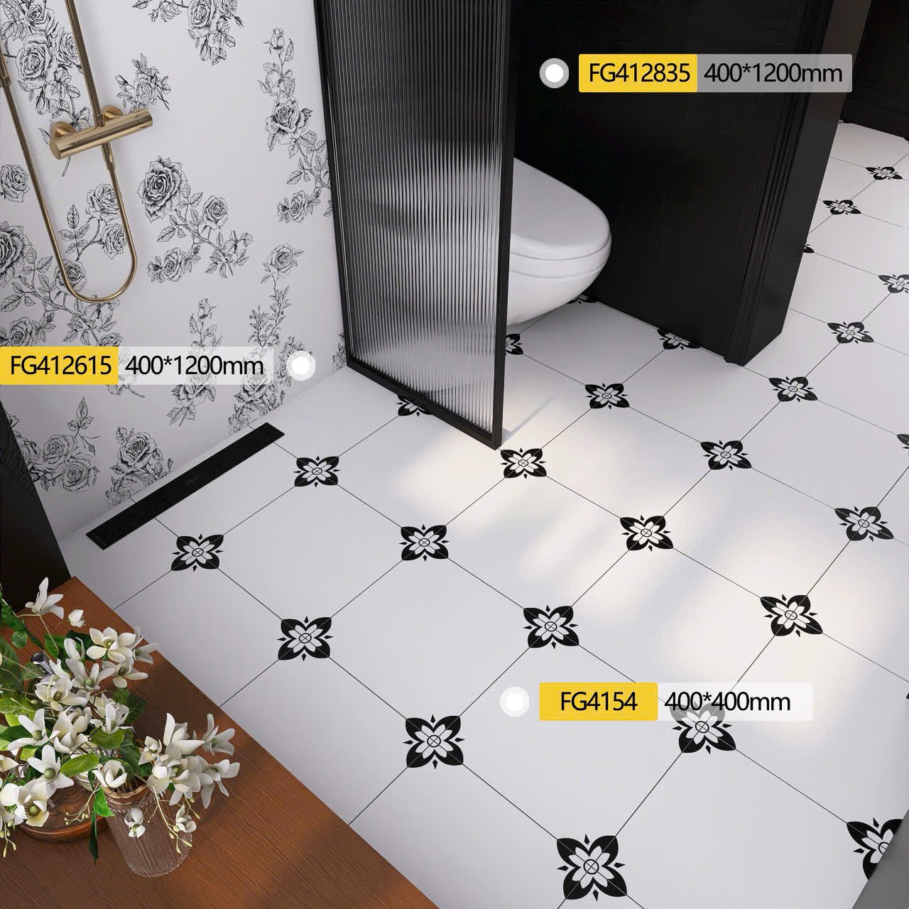 Gạch Bông KT 400x400mm mã F4154 - Daisan Store