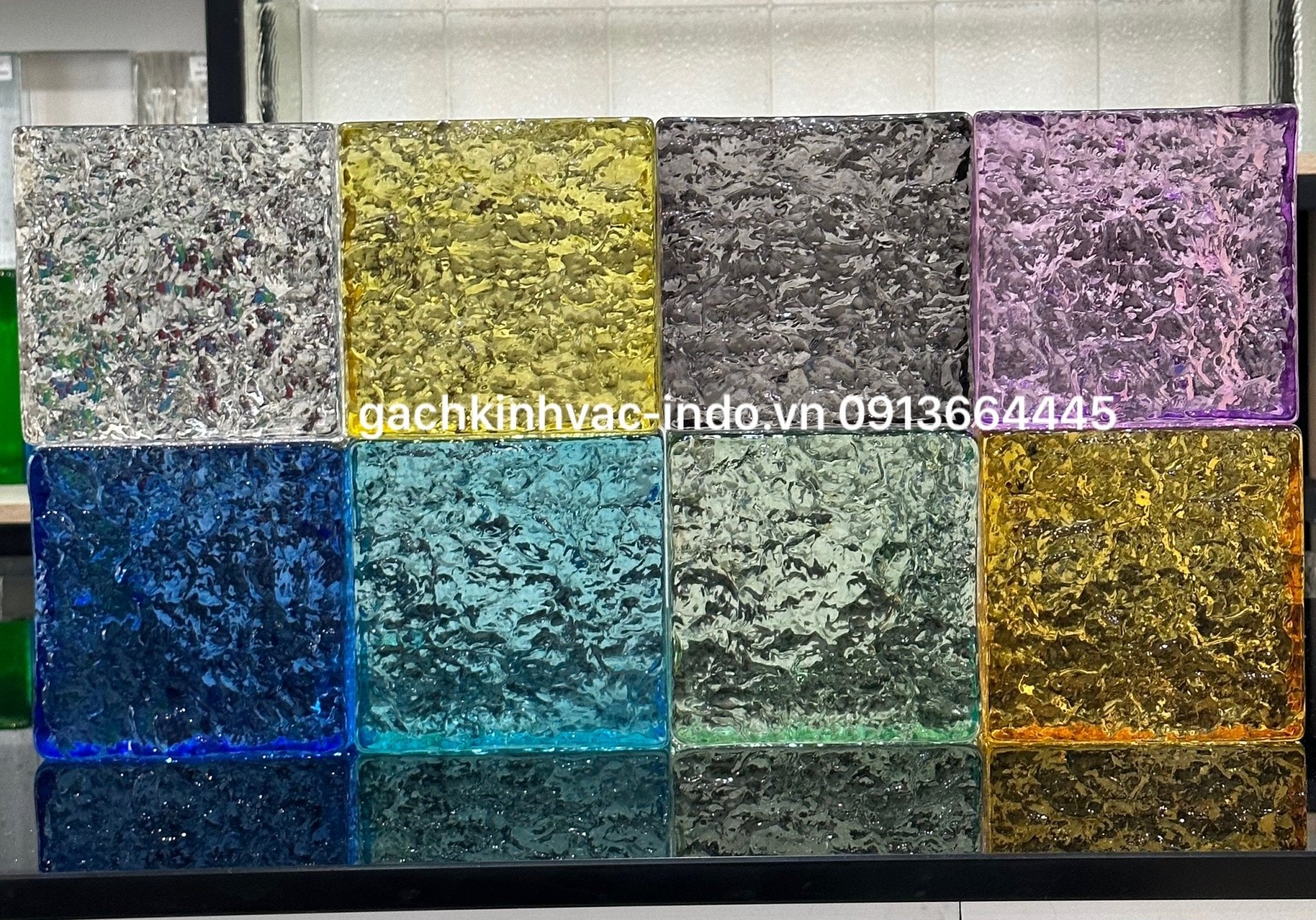 Gạch Kính Khối Đặc SP3 - 2 Vàng Đậm - Daisan Store