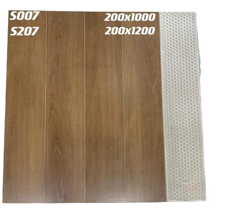 gạch lát sàn bằng gốm, gạch thiết kế bằng gỗ 200X1000MM 200X1200mm bề mặt mờ chống trượt cho phòng ngủ, phòng khách, gạch men - Daisan Store