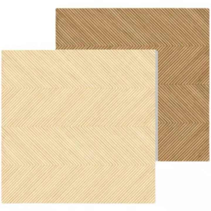 Gạch lát sàn và ốp tường phòng tắm bằng sứ nguyên khối 600x600mm/400x1200mm họa tiết vân gỗ xương cá - Daisan Store