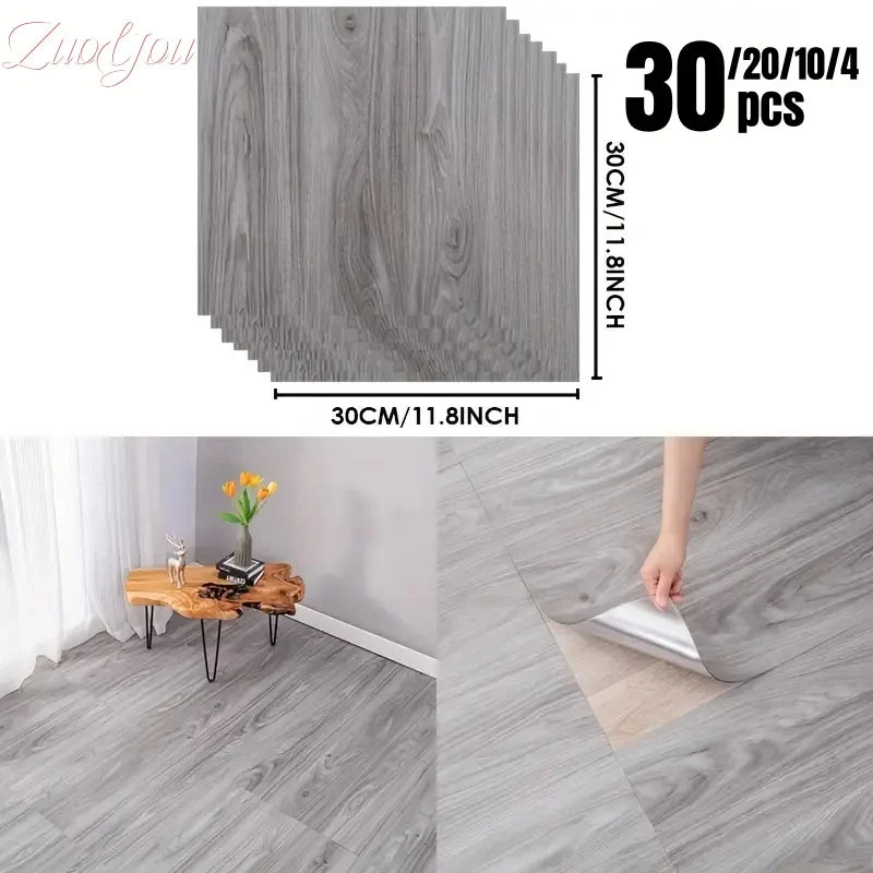 Gạch Lót Sàn Giả Gỗ Dày Dính Chống Thấm Không Trượt - Daisan Store