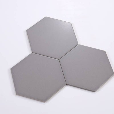 Gạch Lục Giác 230x200x115 Men Mờ Màu Xám - Daisan Store