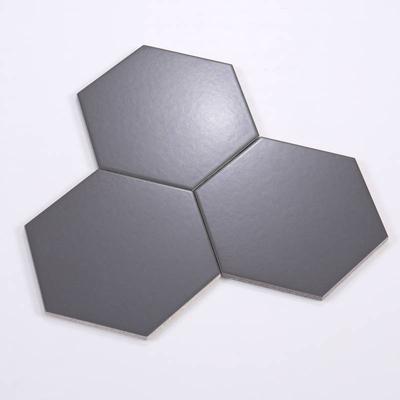 Gạch Lục Giác 230x200x115 Men Mờ Màu Xám Đậm - Daisan Store