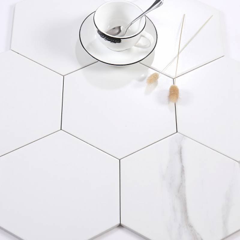Gạch lục giác trắng vân khói KT 200x230x115mm mã 23029 (23001) - Daisan Store