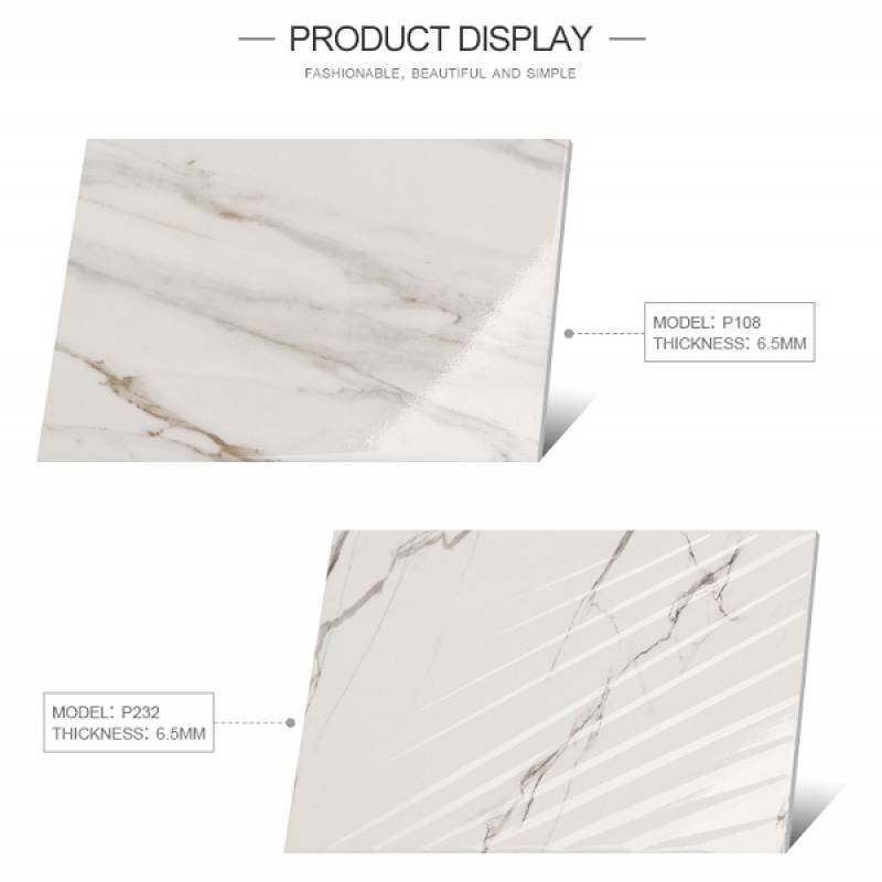 Gạch men ốp tường phòng tắm 200x300mm P108 màu trắng vân đá - Daisan Store