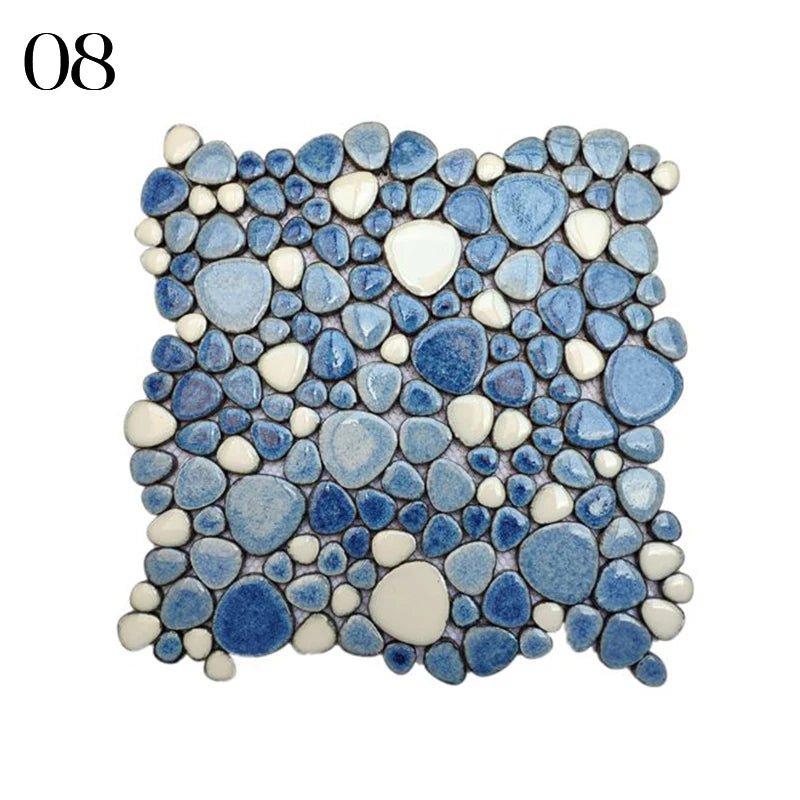 Gach Mosaic Ceramic 30x30cm Xanh Trang KhongTruot Phong Tam - Daisan Store