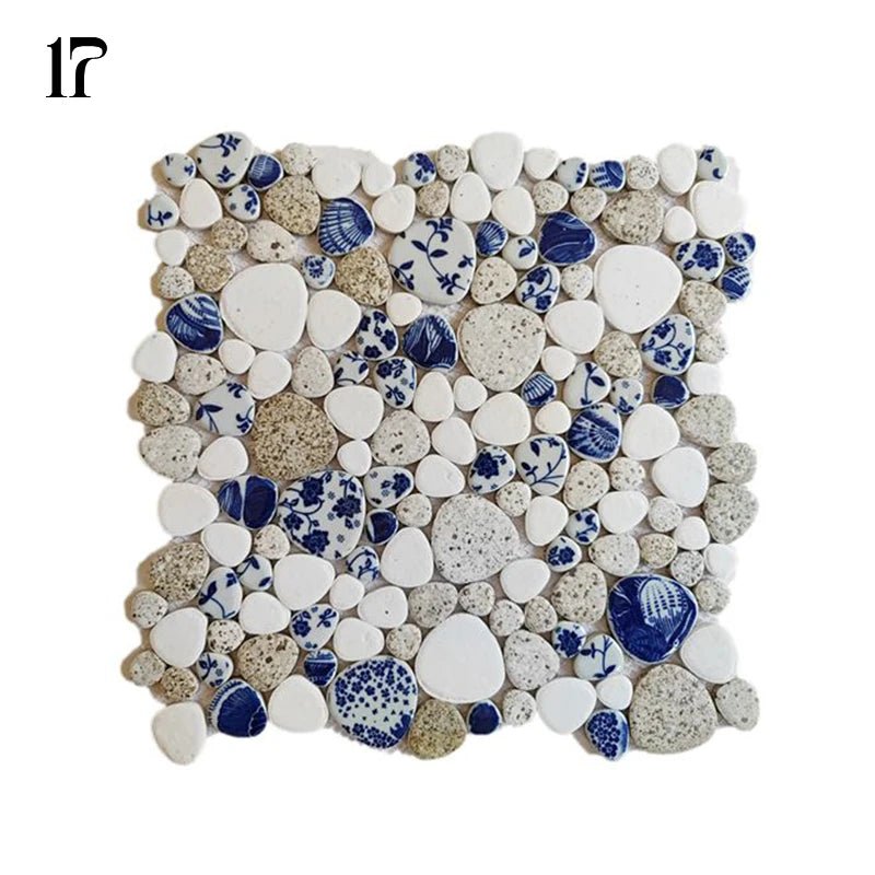 Gach Mosaic Ceramic 30x30cm Xanh Trang KhongTruot Phong Tam - Daisan Store