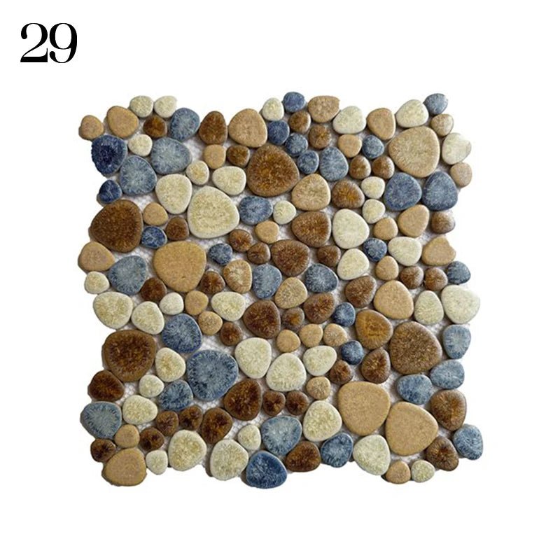 Gach Mosaic Ceramic 30x30cm Xanh Trang KhongTruot Phong Tam - Daisan Store