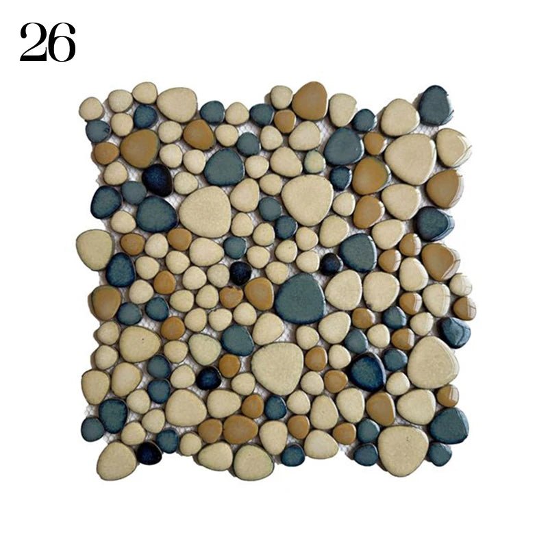 Gach Mosaic Ceramic 30x30cm Xanh Trang KhongTruot Phong Tam - Daisan Store