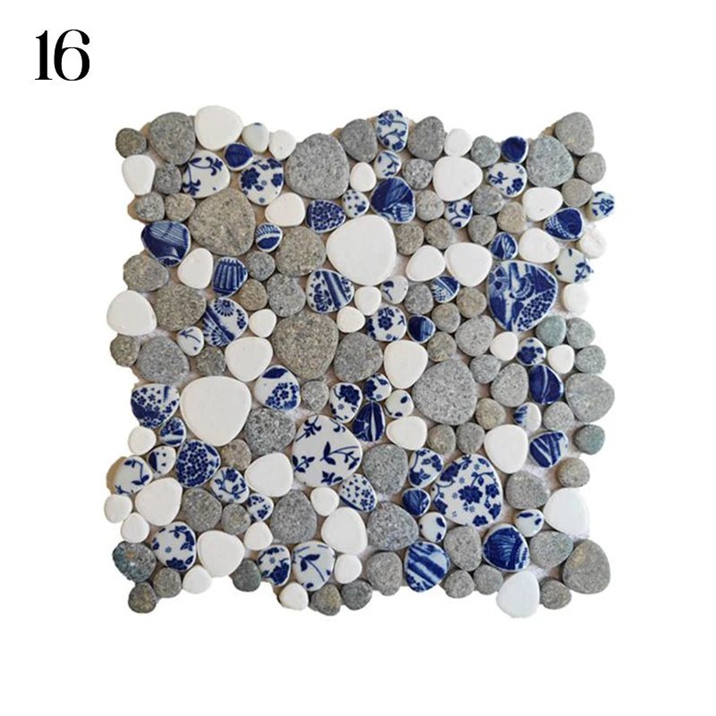 Gach Mosaic Ceramic 30x30cm Xanh Trang KhongTruot Phong Tam - Daisan Store