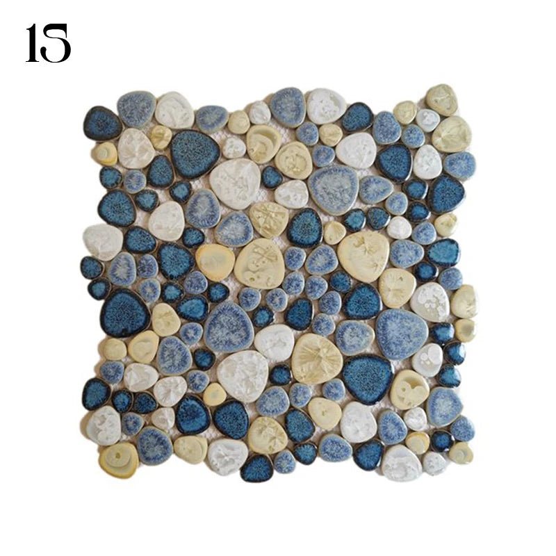 Gach Mosaic Ceramic 30x30cm Xanh Trang KhongTruot Phong Tam - Daisan Store