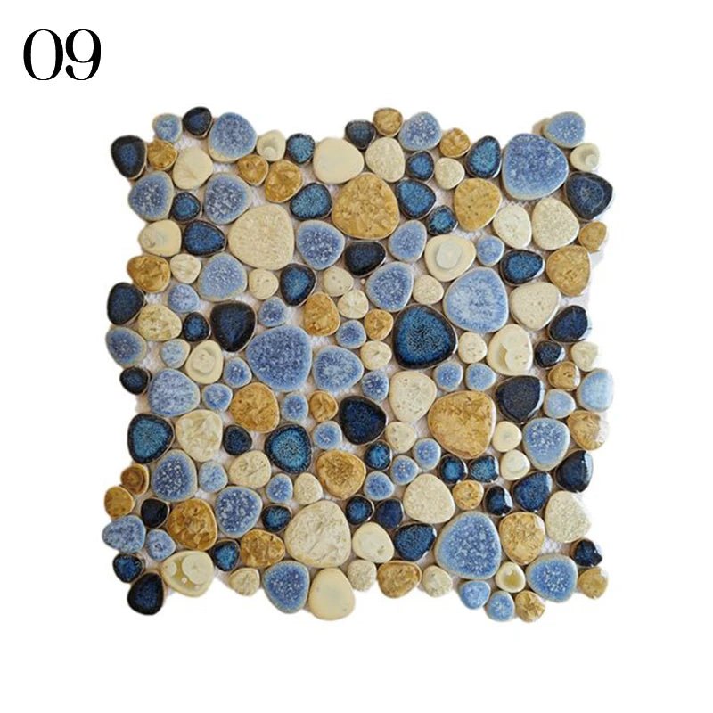 Gach Mosaic Ceramic 30x30cm Xanh Trang KhongTruot Phong Tam - Daisan Store