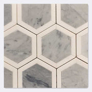 Gạch mosaic đánh bóng màu xám đá cẩm thạch dùng cho sàn nhà, tường nội thất - Daisan Store