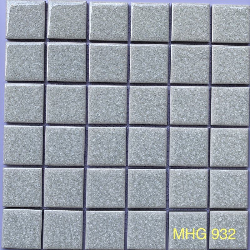 Gạch Mosaic Gốm Men Rạn 2 Lớp Màu Trắng - Daisan Store