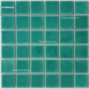 Gạch Mosaic gốm men rạn xanh ngọc đơn chip KT 48x48mm mã IID55435 - Daisan Store