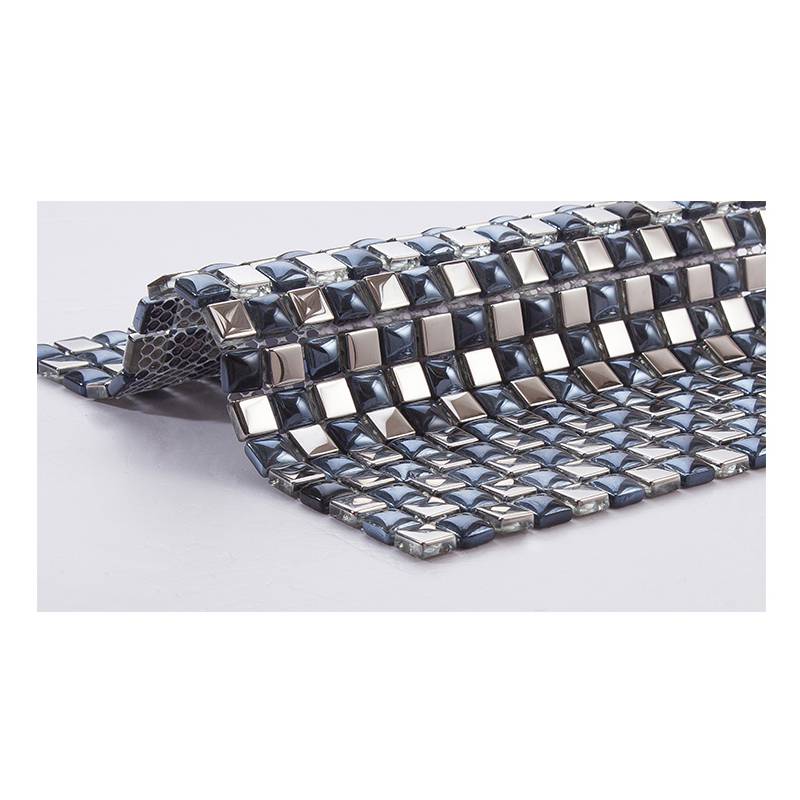 Gạch mosaic gốm mix kim loại trang trí phòng tắm 300x300mm WA1503 - Daisan Store