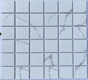 Gạch Mosaic gốm trắng vân mây 48x48mm MHG P48M01 - Daisan Store