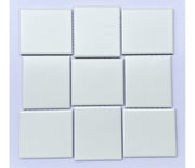 Gạch Mosaic Gốm Vuông Màu Trắng - Daisan Store
