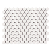 Gạch Mosaic Lục Giác 23x26mm Màu Trắng MHG 9525 - Daisan Store
