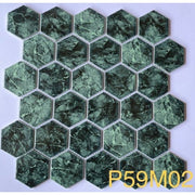 Gạch mosaic lục giác xanh rêu - Daisan Store