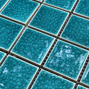 Gạch Mosaic men rạn xanh mix 48x48x7mm, vỉ 306x306mm mã 48436 - Daisan Store