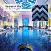 Gạch Mosaic Tam Giác Sứ Bể Bơi Ngoài Trời - Daisan Store
