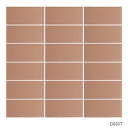 Gạch Mosaic thẻ hồng cam KT 45x95mm NGT_507_XRY - Daisan Store