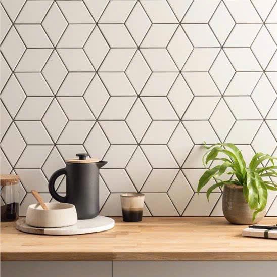 Gạch Mosaic thoi xám bóng kt 48x82x6mm 51508 (1h/1.818m/22vien) - Daisan Store