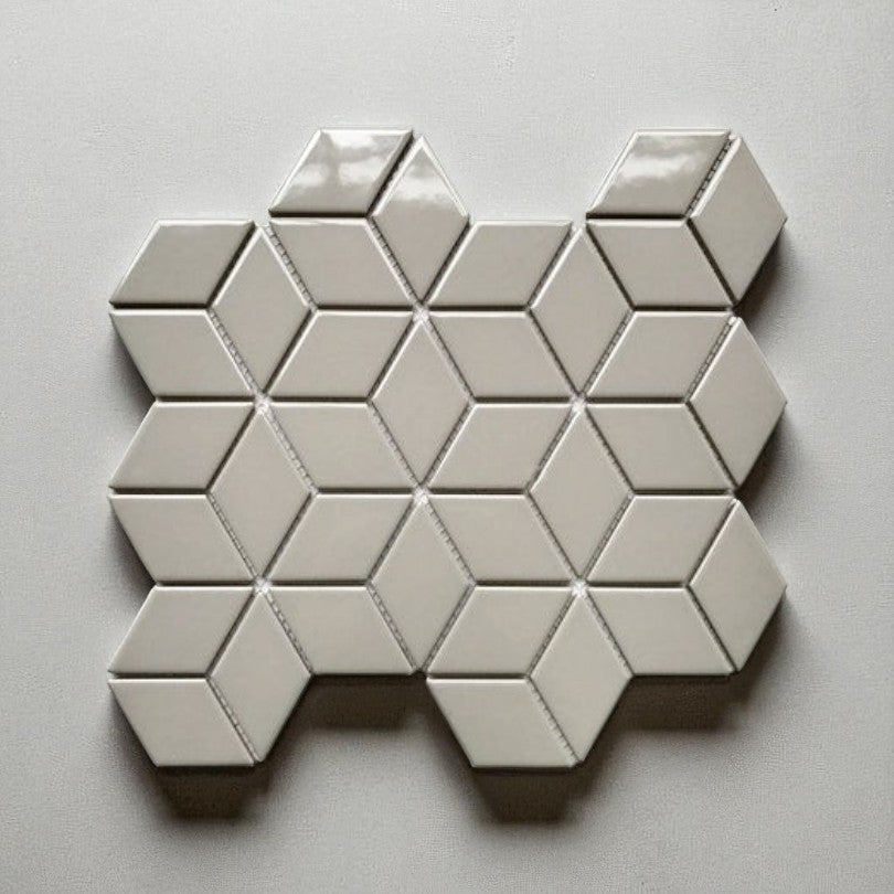 Gạch Mosaic thoi xám bóng kt 48x82x6mm 51508 (1h/1.818m/22vien) - Daisan Store
