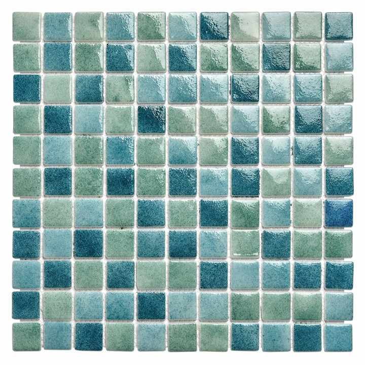 Gạch mosaic thủy tinh màu cầu vồng hiện đại dày 4mm cho hồ bơi biệt thự nhà tắm ốp tường sàn - Daisan Store