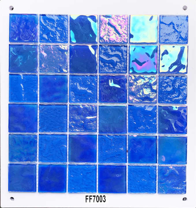 Gạch mosaic thủy tinh vuông pha lê óng ánh phong cách hiện đại dày 4mm bán buôn cho trang trí tường nội thất ngoại thất - Daisan Store