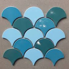 Gạch Mosaic Vảy Cá Men Rạn Mix 3 Màu 70821 - Daisan Store