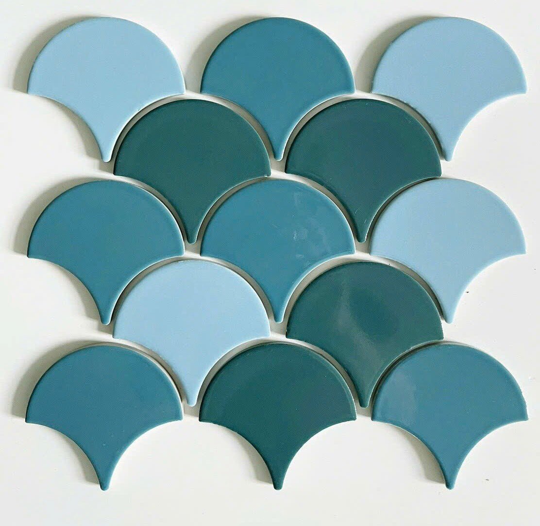 Gạch Mosaic Vảy Cá Mix 4 Màu GP - FT1168B246 - Daisan Store
