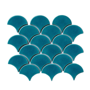 Gạch Mosaic Vảy Cá Rạn Đơn Xanh Dương MHF 01 - Daisan Store