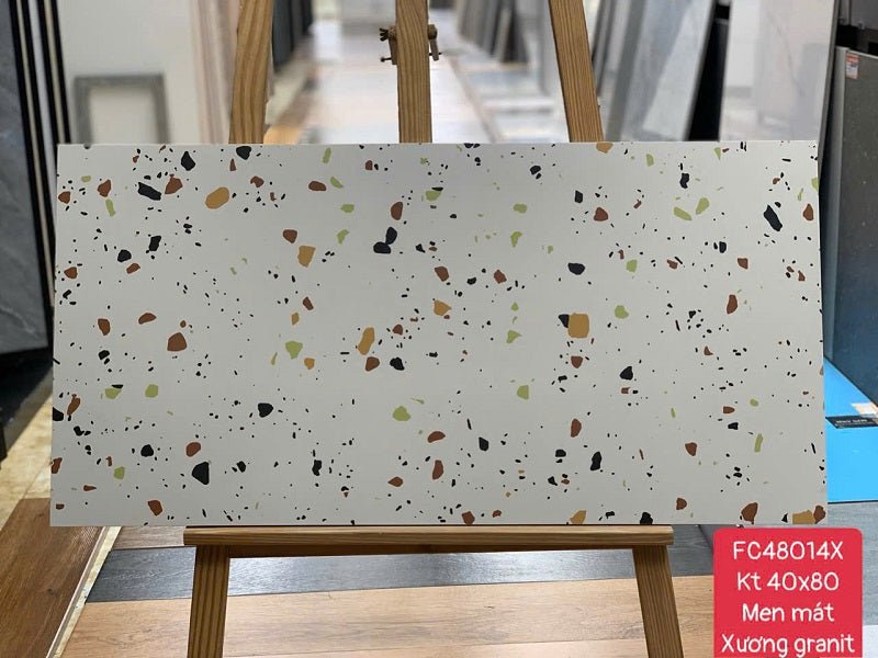 Gạch nhập khẩu Trung Quốc 40×80 vân đá Terrazzo 48014X - Daisan Store