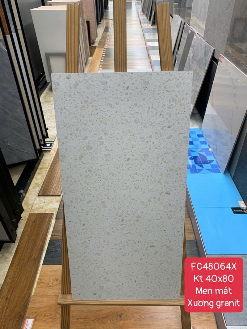 Gạch nhập khẩu Trung Quốc 40×80 vân đá Terrazzo 48064X - Daisan Store
