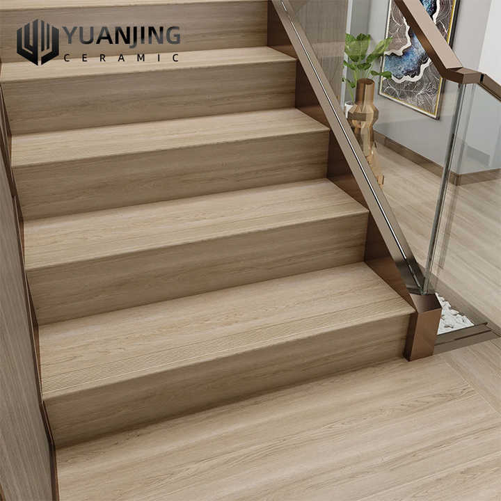 Gạch ốp cầu thang giả gỗ mờ, nội thất, 470x1200mm - Daisan Store