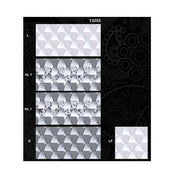 Gạch ốp lát 3D xanh trắng bóng kính cho phòng tắm. - Daisan Store