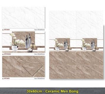 Gạch Ốp Tường 300x600 Bóng Trắng Vân Đá MT3644 - Daisan Store
