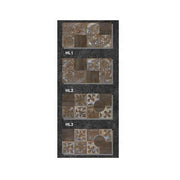 Gạch ốp tường gốm họa tiết hoa nâu hiện đại 50x50cm - Daisan Store
