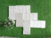 Gạch răng lược trắng sữa 10x20 - Daisan Store