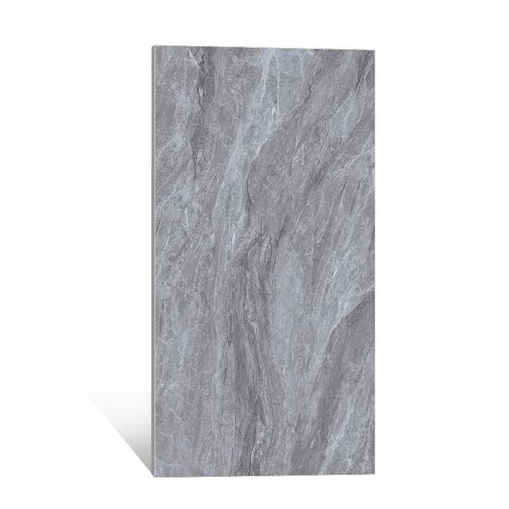 Gạch sứ đánh bóng toàn bộ màu xám 600x1200mm, họa tiết đá cẩm thạch, dùng lát sàn và ốp tường trong nhà - Daisan Store